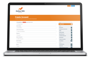 Create Your Will Kit account